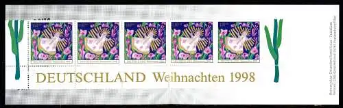 Bund Rotes Kreuz Weihnachtsmarkenh.1998 mit 2024 postfrisch #IJ166