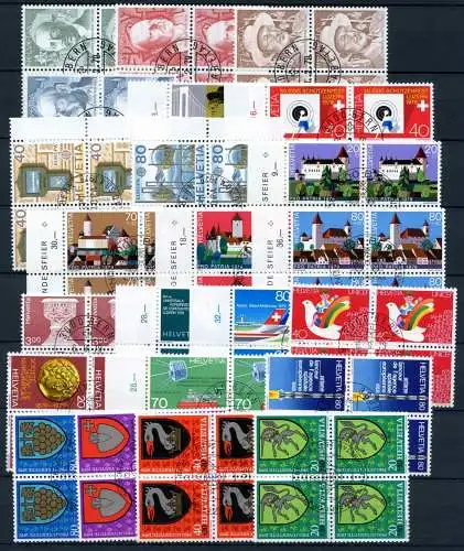 Schweiz Jahrgang 1979 4er Blöcke Ersttagssonderstempel #IV264