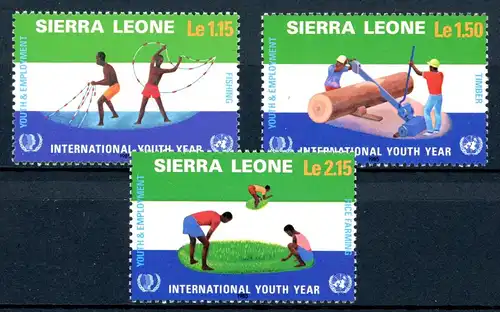 Sierra Leone 804-06 postfrisch Jugend #IN512