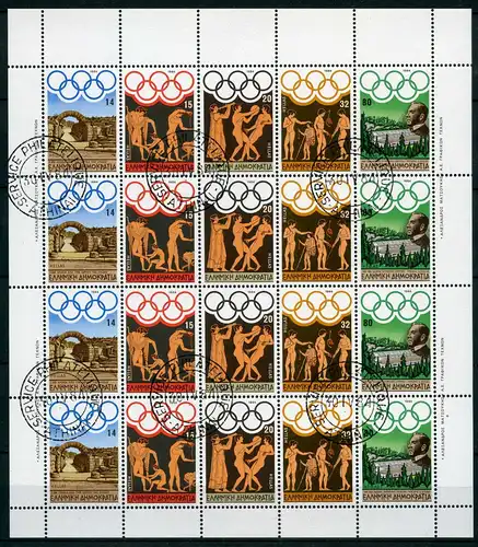 Griechenland ZD-Bogen 1557-1561 gestempelt Olympia #IF166