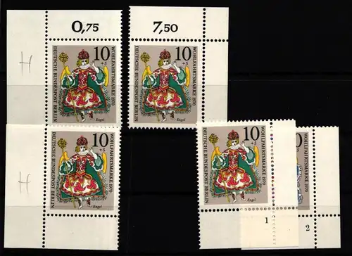 Berlin 378 postfrisch Ecke 1-4, FN 1-2 #IZ373