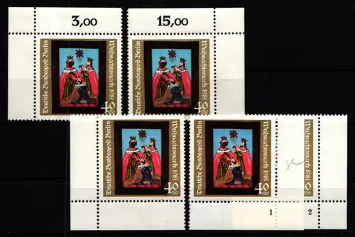 Berlin 658 postfrisch Ecke 1-4, FN 1-2 #IZ480