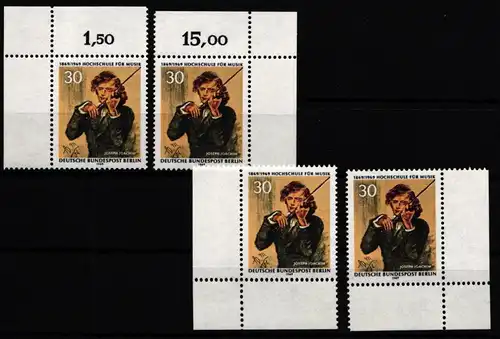 Berlin 347 postfrisch Ecke 1-4, FN 0 #IZ364