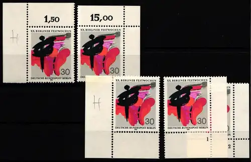 Berlin 372 postfrisch Ecke 1-4, FN 1-2 #IZ370