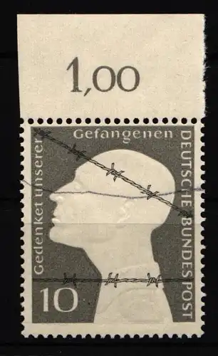 BRD Bund 165 postfrisch mit Oberrand #IX917