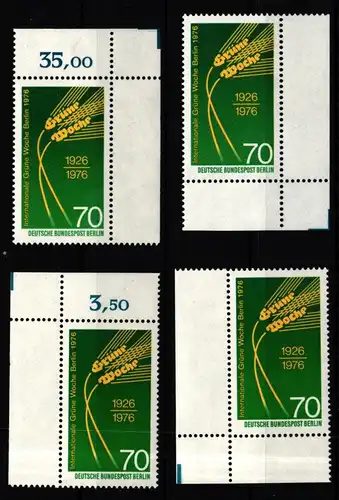 Berlin 516 postfrisch Ecke 1-4, FN 0 #IZ468