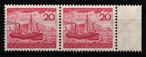 BRD Bund 152 postfrisch als Paar vom Seitenrand #IX876