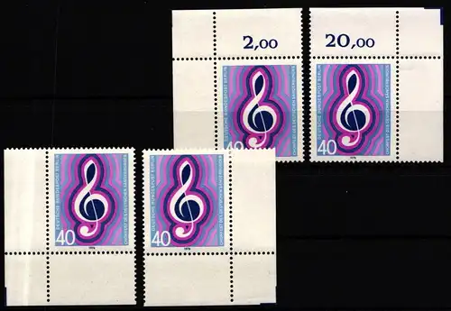 Berlin 522 postfrisch Ecke 1-4, FN 0 #IZ465