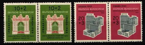 BRD Bund 171-172 postfrisch als Paare, geprüft Schlegel BPP #IX929