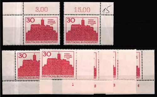 BRD 544 postfrisch Ecke 1-4, FN 1-4 #IZ541