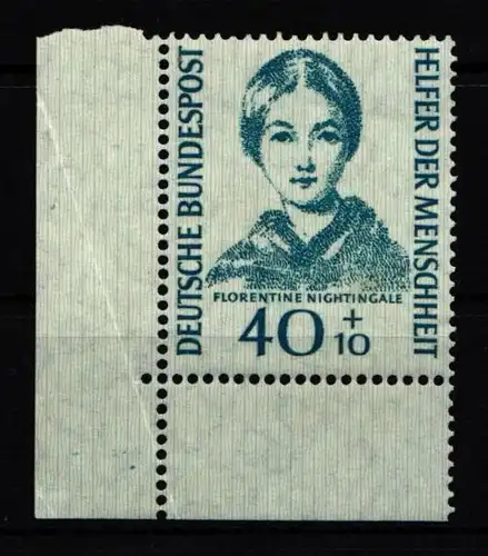 BRD Bund 225 postfrisch als Eckrand mit Faltbug #IY622