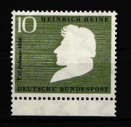 BRD Bund 229 Va postfrisch mit Unterrand #IY642