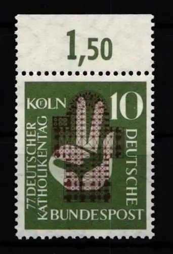 BRD Bund 239 postfrisch mit Oberrand #IY668