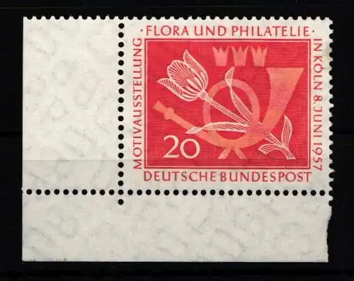 BRD Bund 254 postfrisch als Eckrand #IY689