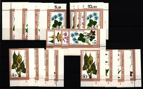 BRD 982-985 postfrisch Ecke 1-4, FN 1-2 #IZ695