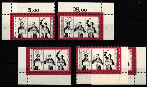 BRD 894 postfrisch Ecke 1-4, FN 1-2 #IZ743