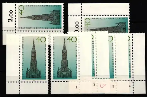 BRD 937 postfrisch Ecke 1-4, FN 1-4 #IZ725