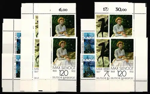 BRD 986-988 postfrisch Ecke 1-4, FN 0 #IZ694