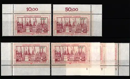 BRD 1447 postfrisch Ecke 1-4, FN 1-3 #IZ842