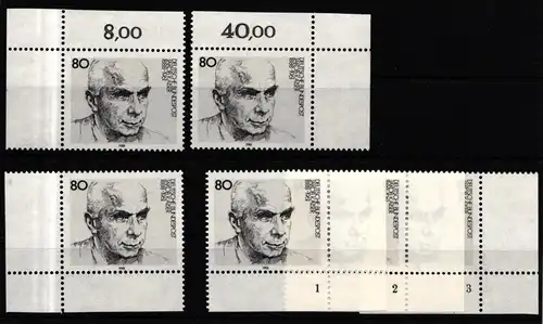 BRD 1350 postfrisch Ecke 1-4, FN 0 #IZ875