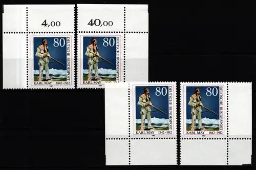 BRD 1314 postfrisch Ecke 1-4, FN 0 #IZ886