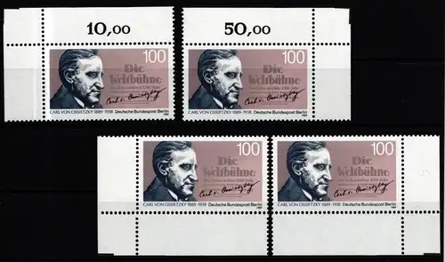 Berlin 851 postfrisch Ecke 1-4, FN 0 #JB677