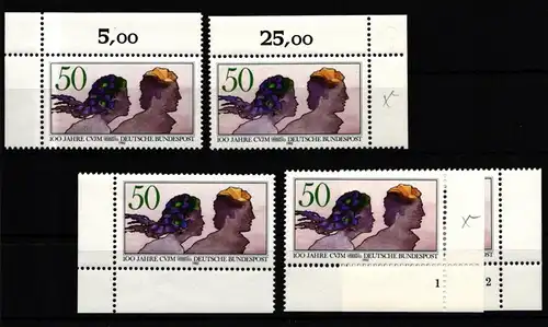 BRD 1133 postfrisch Ecke 1-4, FN 1-2 #IZ973