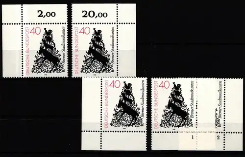 BRD 1120 postfrisch Ecke 1-4, FN 1-2 #IZ967