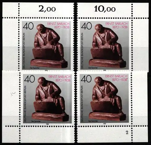 Berlin 823 postfrisch Ecken nicht ganz komplett #JB742