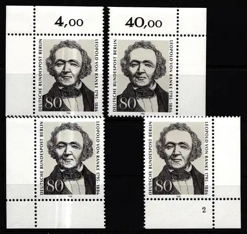 Berlin 759 postfrisch Ecken nicht ganz komplett #JB724