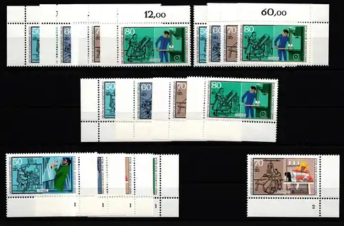 Berlin 754-757 postfrisch Ecken nicht ganz komplett #JB726