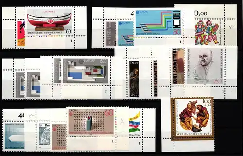 BRD Lot postfrisch Ecken und Formnummern 20 Stck. #JC037