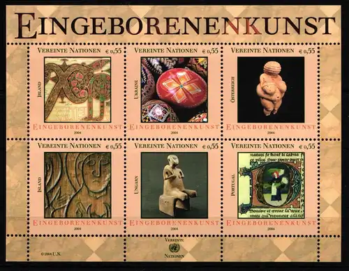 Vereinte Nationen Wien Block 18 postfrisch #JG825