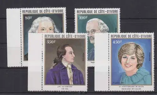 Elfenbeinküste 719-722 postfrisch 15. Mai Jahrestage, MNH #GE246