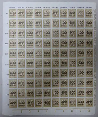 Deutsches Reich 297-300 postfrisch als Bogen #IM671
