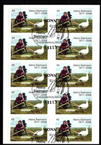 BRD Bund FB 69 gestempelt Folienblatt #JN125