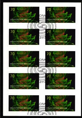 BRD Bund FB 72 gestempelt Folienblatt #JN122