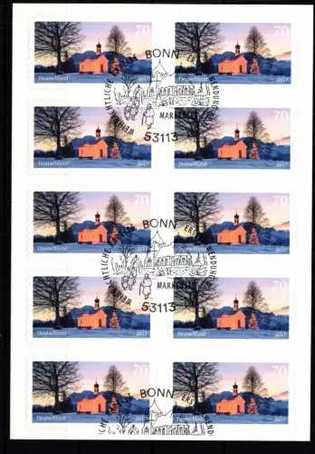 BRD Bund FB 71 gestempelt Folienblatt #JN123