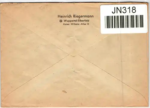 Alliierte Besetzung 74 auf Brief als Mehrfachfrankatur portogerecht #JN318