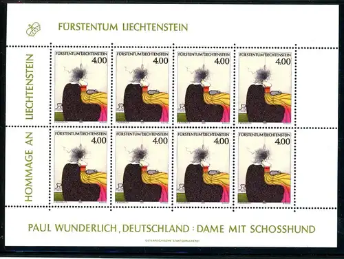 Liechtenstein Kleinbogen 1123 postfrisch Kunst #JJ660