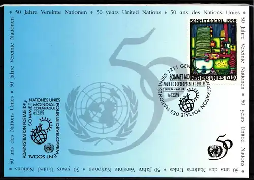 Vereinte Nationen Genf 262 gestempelt als FDC #JK782