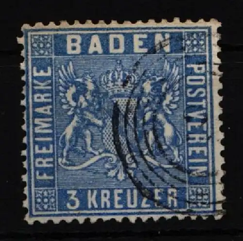 Baden 10 gestempelt gut gezähnt #JN349