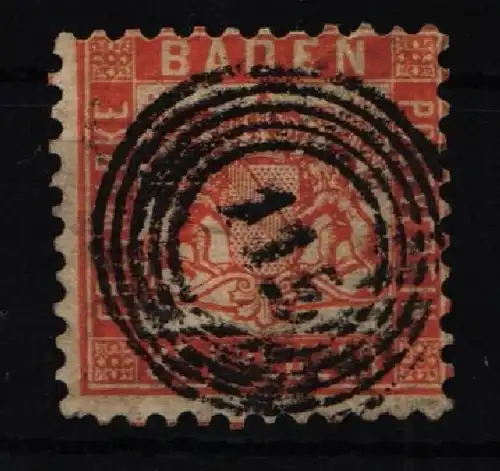 Baden 22 b gestempelt N5 115 "Raststatt", Befund Seeger #JN650