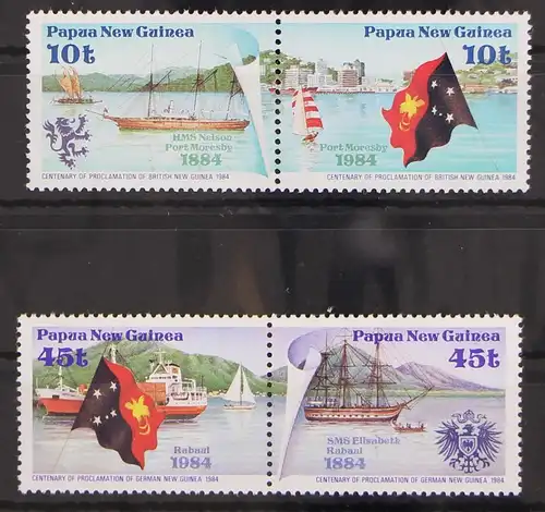 Papua Neuguinea 483-486 postfrisch 2 PaareSchifffahrt #GN225