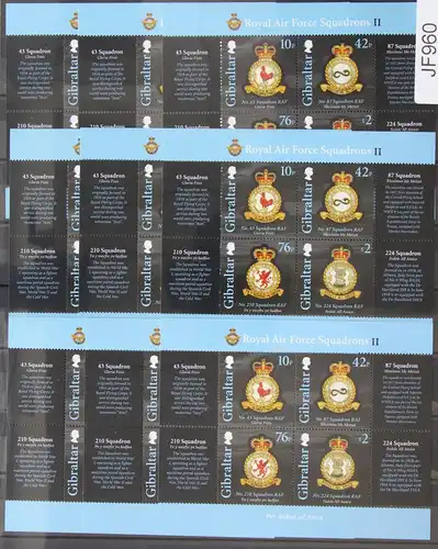 Gibraltar 37x Block 111 postfrisch ca. 295 Kat, 120 GIP #JF960