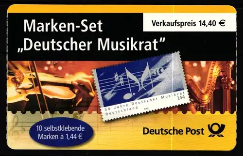 BRD Bund MH 54 gestempelt Markenheftchen #JF973