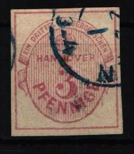 Hannover 13 gestempelt gut geschnitten #JN708