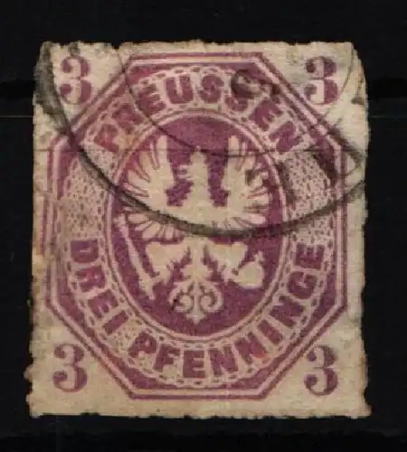 Preußen 19 gestempelt leichte Mängel #JN750