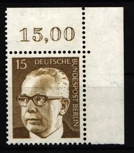 Berlin 427 postfrisch Ecke oben rechts #JO289