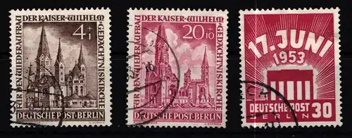 Berlin 106-107, 111 gestempelt kleines Lot #JO268